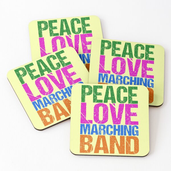 Item preview, Peace Love Marching Band designed and sold by Epic Love Designs.