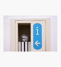 Rubbish information Photographic Print