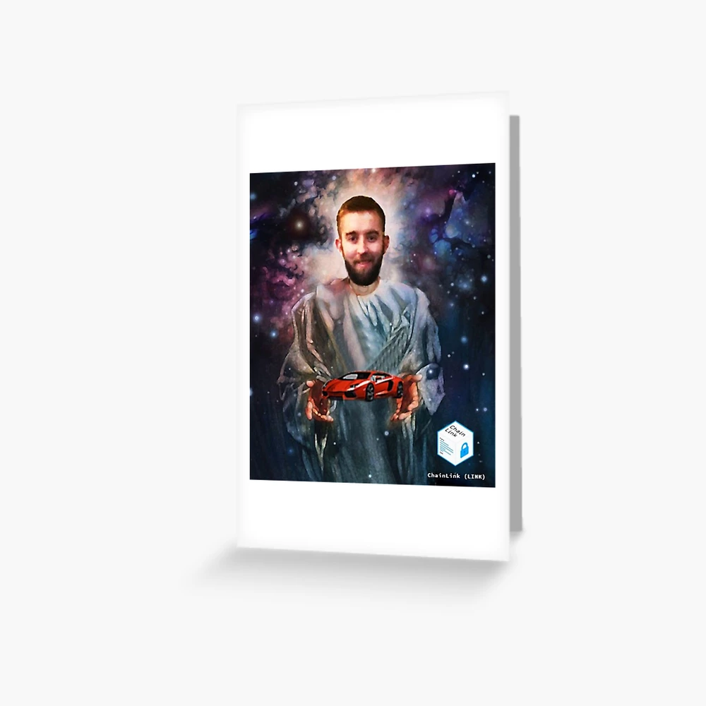 Lambo Soon! LINK Chainlink Meme Shirt Greeting Card