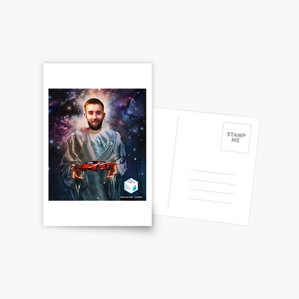 Lambo Soon! LINK Chainlink Meme Shirt Postcard