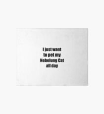 Lámina rígida Nebelung Cat Lover Mom Dad Funny Gift