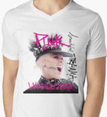 Camiseta de cuello en V HERMOSO PINK COLOR WORLD TOUR 9