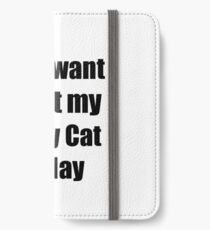 Tabby Cat Lover Mom Dad Funny Gift iPhone Flip-Case/Hülle/Klebefolie