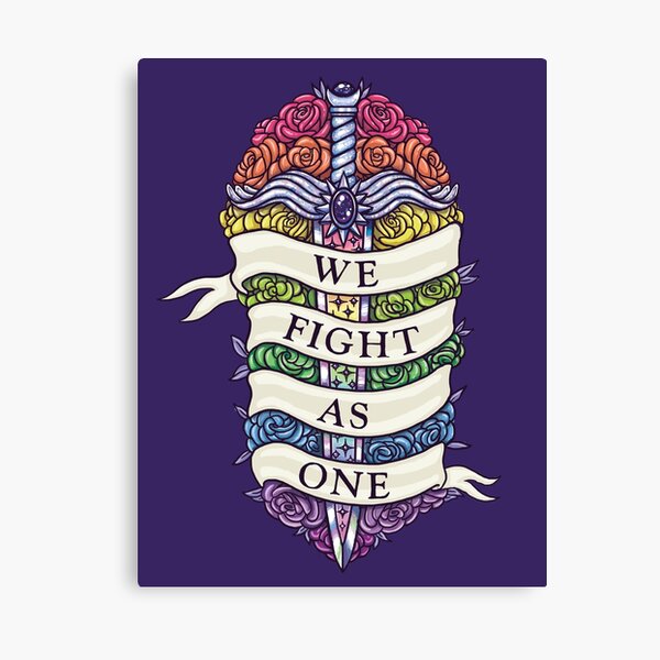 WE FIGHT AS ONE Canvas Print