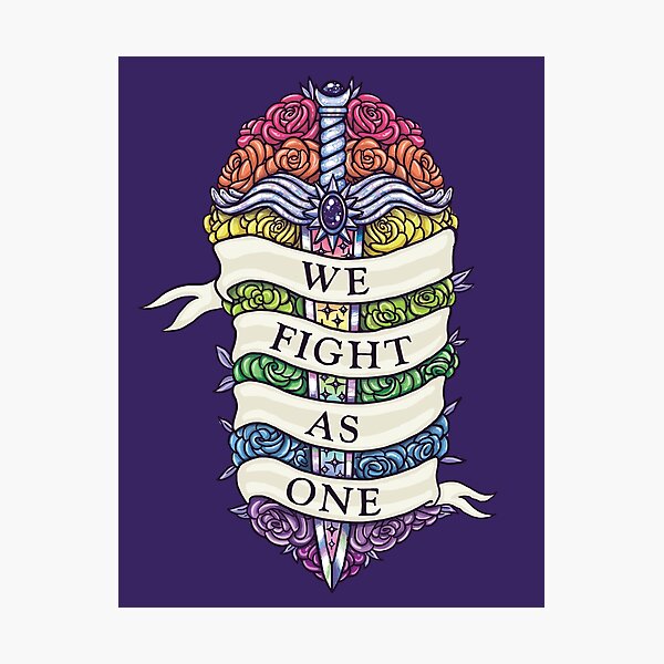 WE FIGHT AS ONE Photographic Print