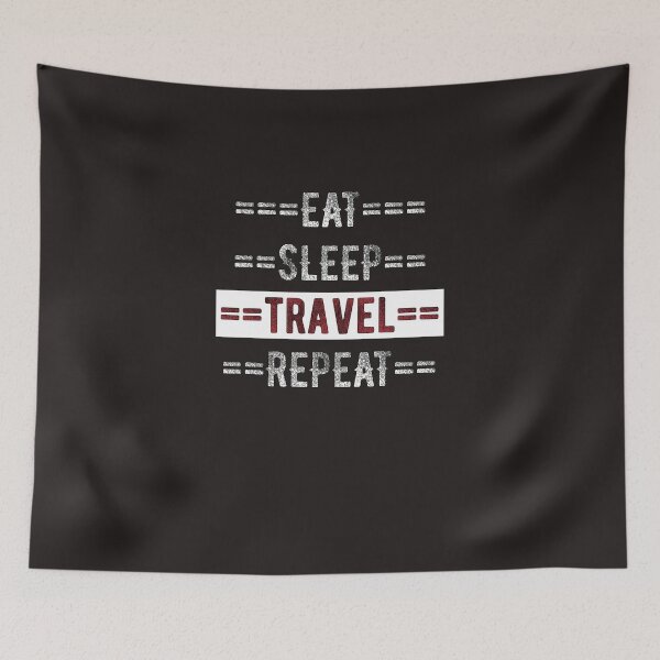 Item preview, Gift for Traveling Eat Sleep Travel Repeat  designed and sold by TrndSttr.