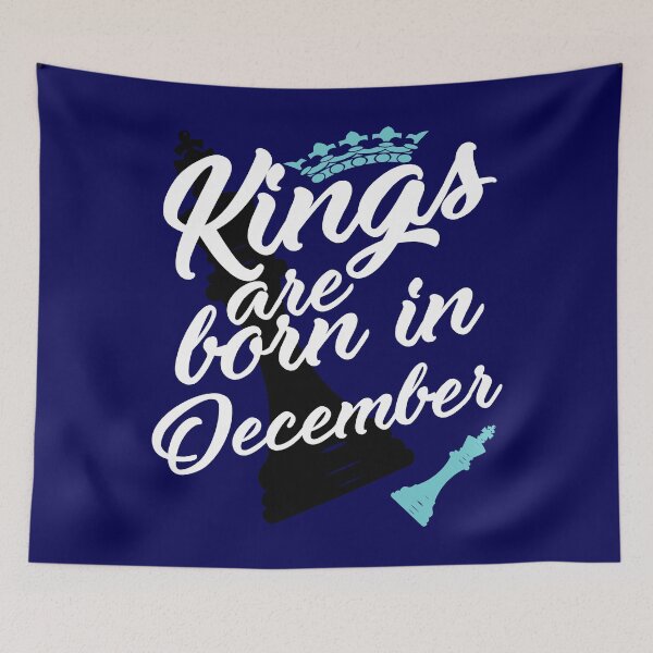 Item preview, December Birthday Gift for Men   Kings are Born in December Chess Piece designed and sold by TrndSttr.