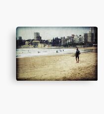 Old Time Surfer Canvas Print