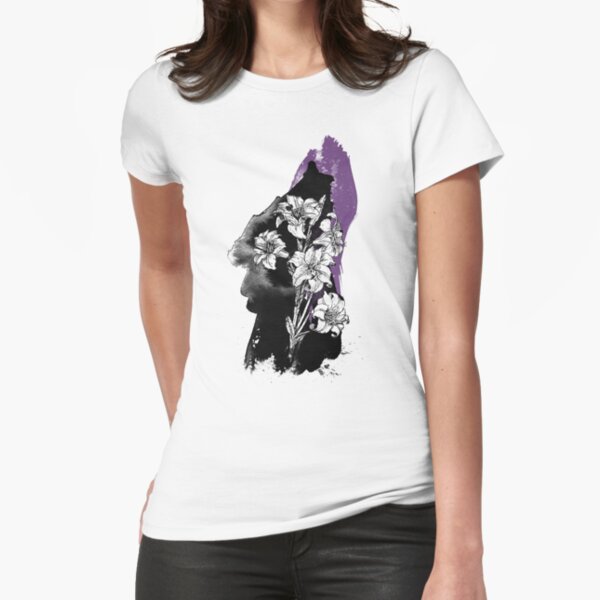 White Lily Fitted T-Shirt