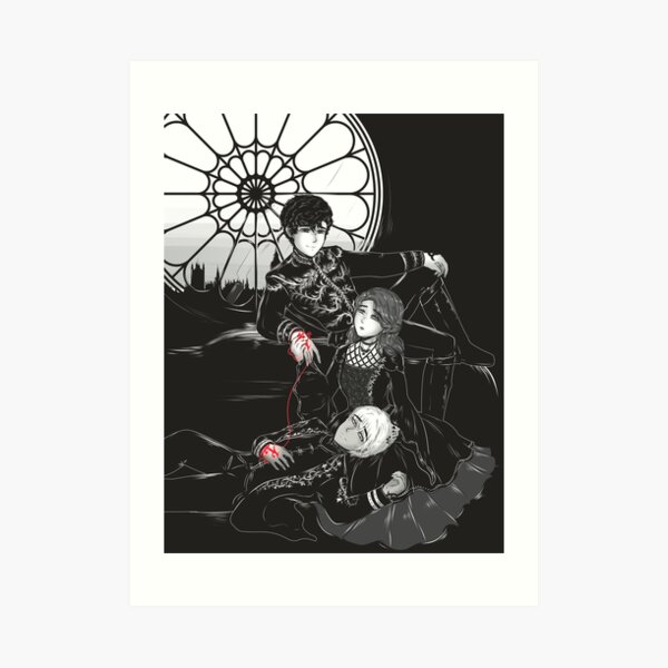 Inktober: Herongraystairs Art Print