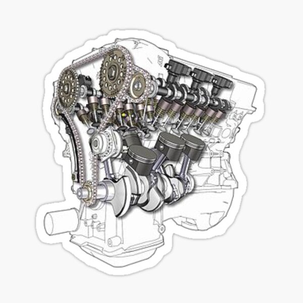 Motor vr6 Pegatina