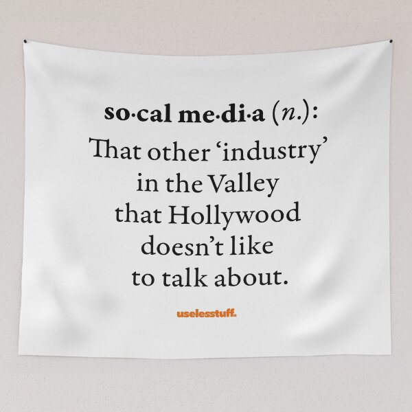 Item preview, 16723-04-BLT – Uselesstuff® Dictionary – Socal Media – Industry (Black) designed and sold by Uselesstuff.