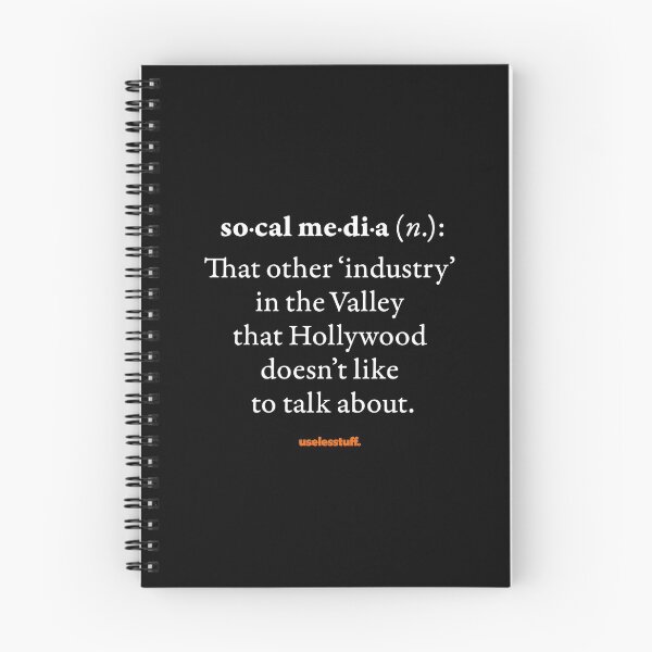 Item preview, 16723-04-BDK – Uselesstuff® Dictionary – Socal Media – Industry (White) designed and sold by Uselesstuff.