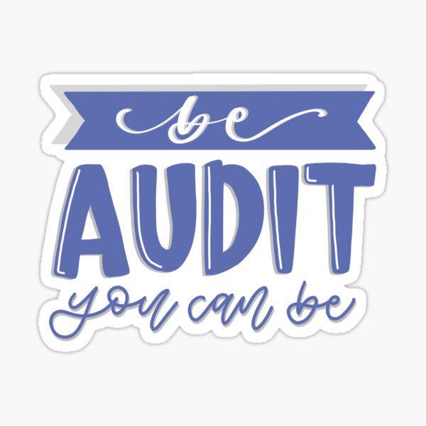 Be Audit You Can Be Sticker