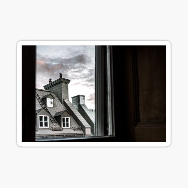 "Rooftops and Chimneys" Sticker for Sale by bareri Redbubble