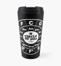 Circle of Fifths dark Travel Mug