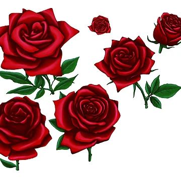 Artwork thumbnail, Red Roses by JeMiChi Art