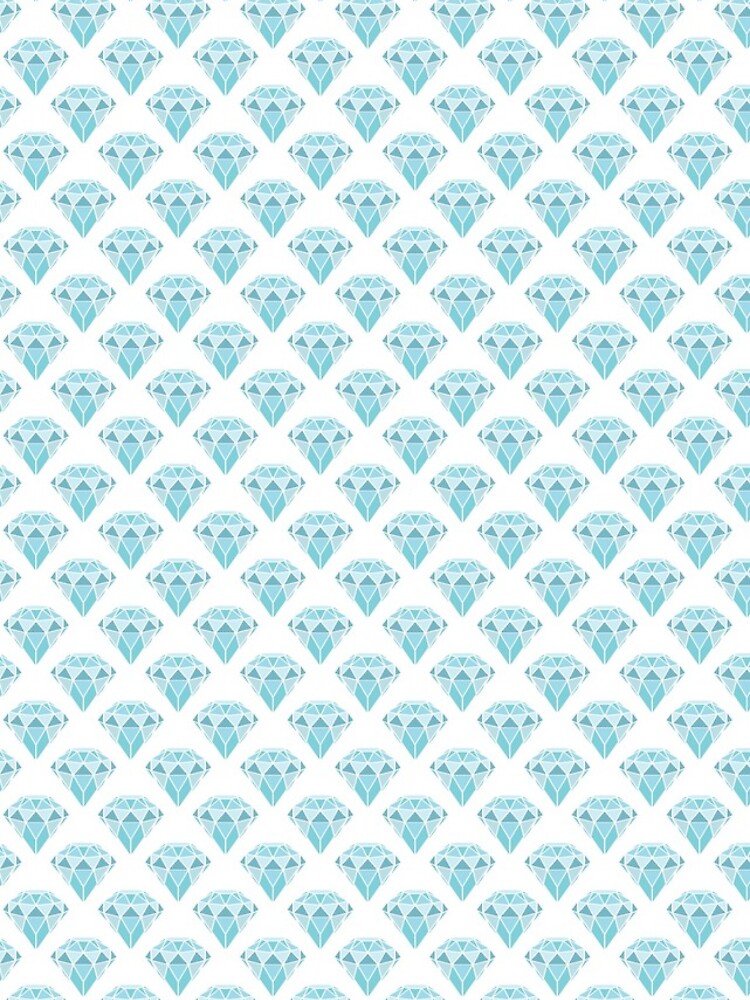Thumbnail 4 of 4, iPhone Case, Blue Diamond Pattern designed and sold by OutLoudDesigns.