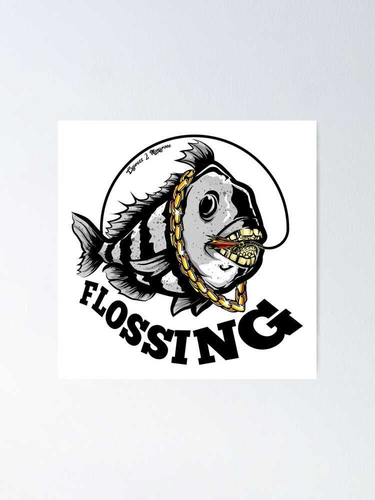 Personalized Fishing Cap with Sheepshead Fish Pattern Print