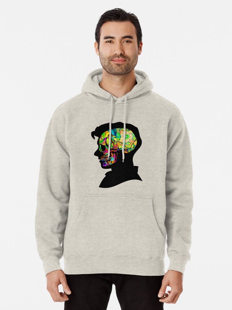 Psychedelic Music Pop Mens Front Pouch Pocket Pullover Hoodie Sweatshirt Long Sleeves Pullover Tops