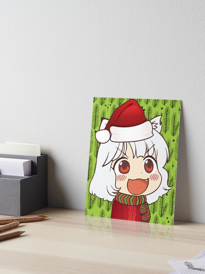 Anime Girl With Santa Hat Meme