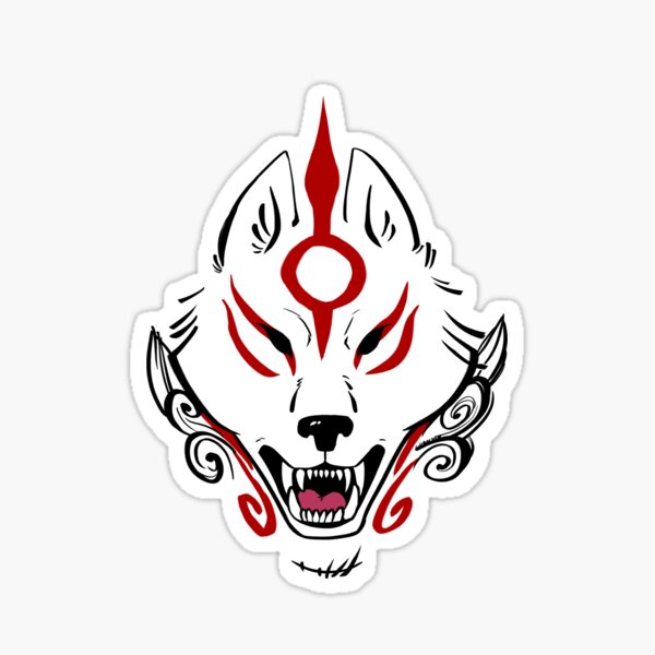 Okami Amaterasu (Plain White) Sticker