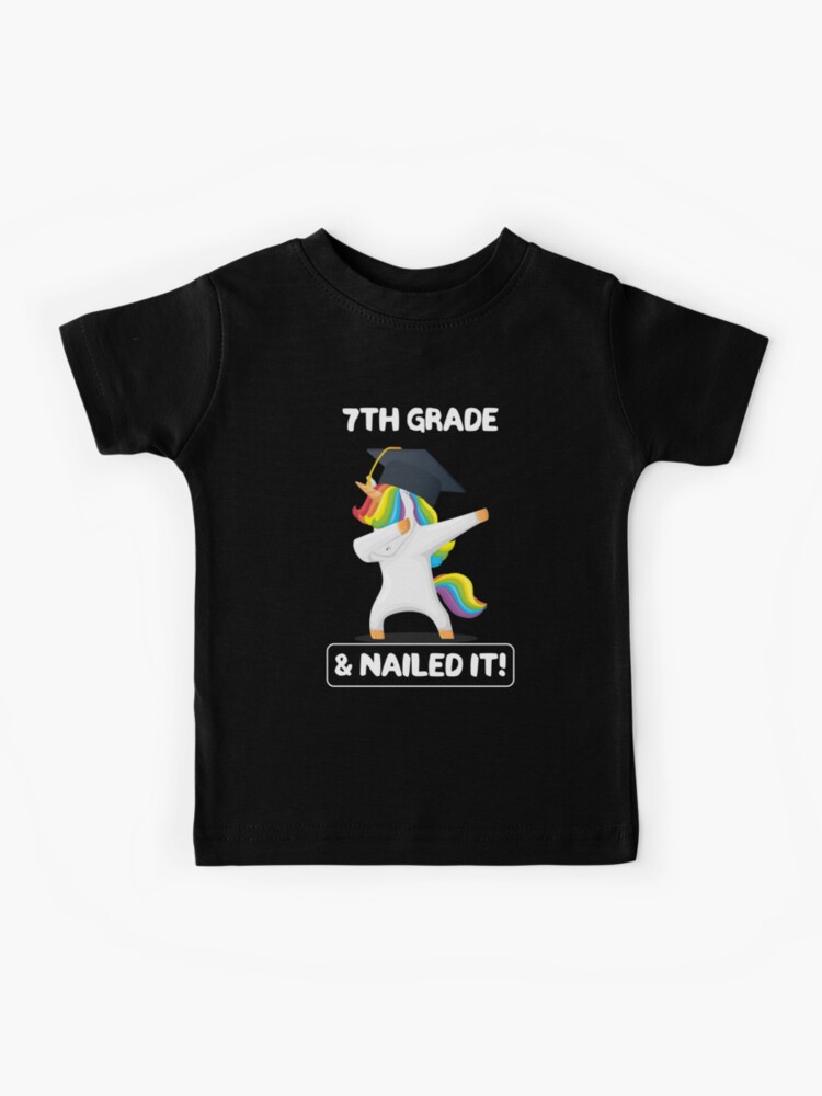 7th Grade and Nailed It Funny Grade School Graduation Ceremony T-Shirt Gift: | Gift For Graduation | Celebrating | K-12 | Kid's | 7th Grade and Nailed It Funny Grade School Graduation Ceremony T-Shirt Gift: | Gift For Graduation | Celebrating | K-12 | Kid's |
