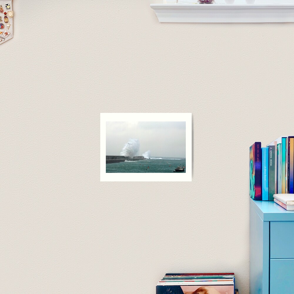Alderney Breakwater Art Print