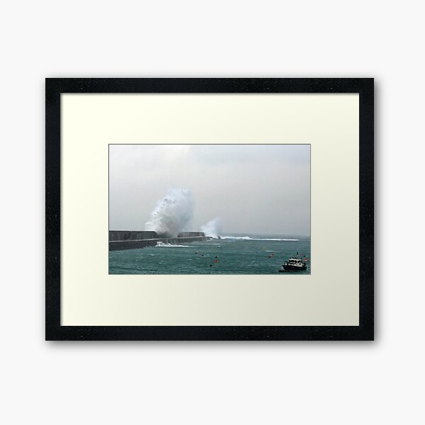 Alderney Breakwater Framed Art Print