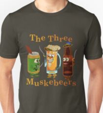 Funny Beer Pun Three Muskebeers Unisex T-Shirt