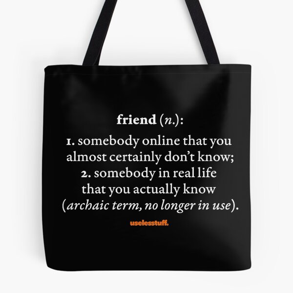 Item preview, 16868-01-BDK – Uselesstuff® Dictionary – Friend – Virtual (White) designed and sold by Uselesstuff.