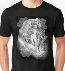 Throw Me To The Wolves (black pen and ink) Unisex T-Shirt
