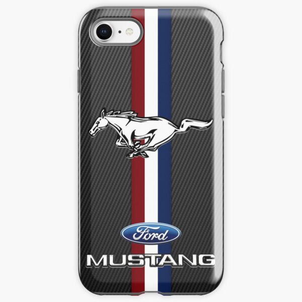 Ford Mustang Emblem Black carbon iPhone Tough Case