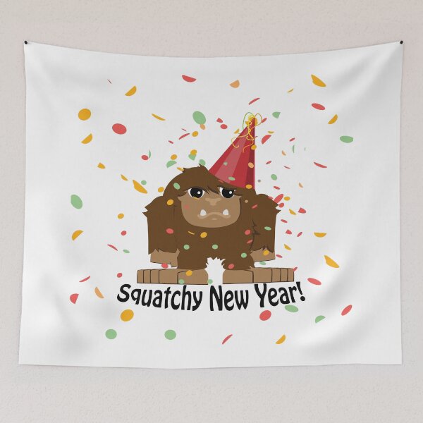 Item preview, Squatchy New Year designed and sold by Hedgie Designs.