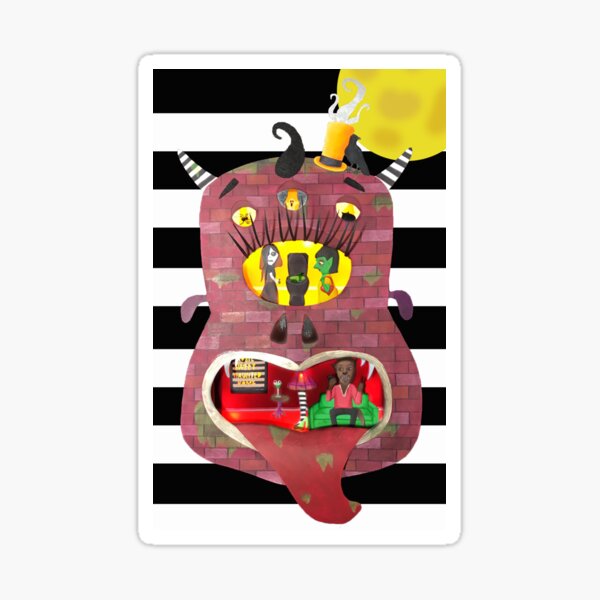 Haunted Monster House Sticker