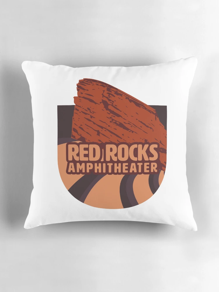 Thumbnail 3 of 4, Pillow, Red Rocks Amphitheater designed and sold by KlehmInTime.