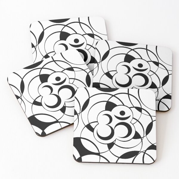 Item preview, Geometric Om Symbol Black and White designed and sold by Nartissima.