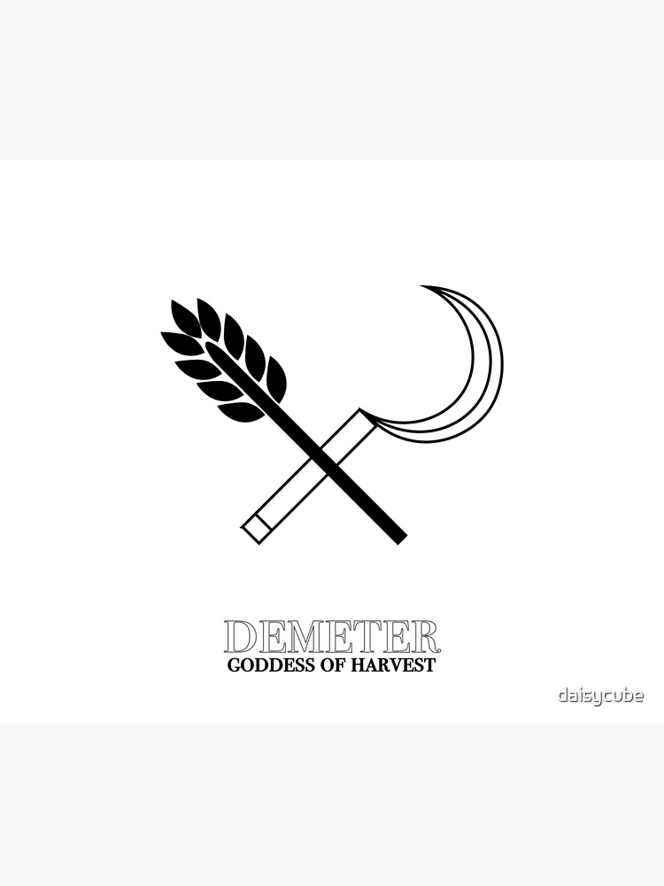 Demeter Symbol Wheat Demeter Goddess Harvest Vector Images (60)