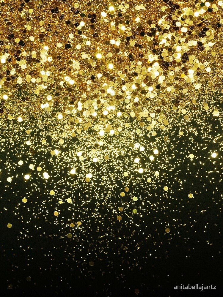 Thumbnail 5 of 5, Leggings, Sparkling Gold Glitter Glam #1 (Faux Glitter) #shiny #decor #art designed and sold by anitabellajantz.