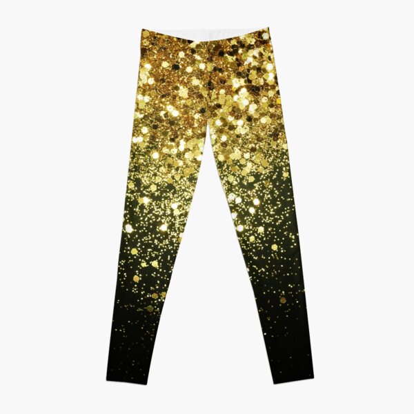 Gold Glam #1 (Photo of Glitter Only - Not Reflective) Leggings