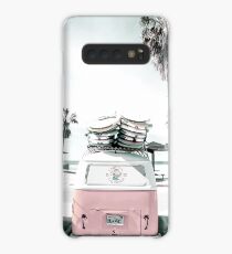 Funda/vinilo para Samsung Galaxy Rosa kombi van surf art en pastel
