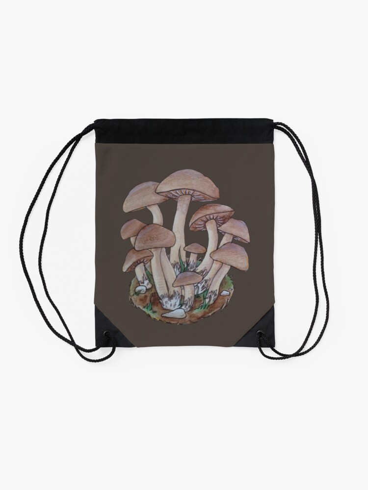 Alternate view of Mushroom Cluster Drawstring Bag