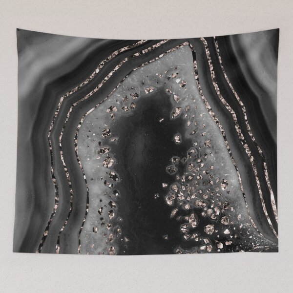 Item preview, Agate Rose Gold Glam Night #1 (Photo of Glitter Only - Not Reflective) designed and sold by Anita's & Bella's Art.