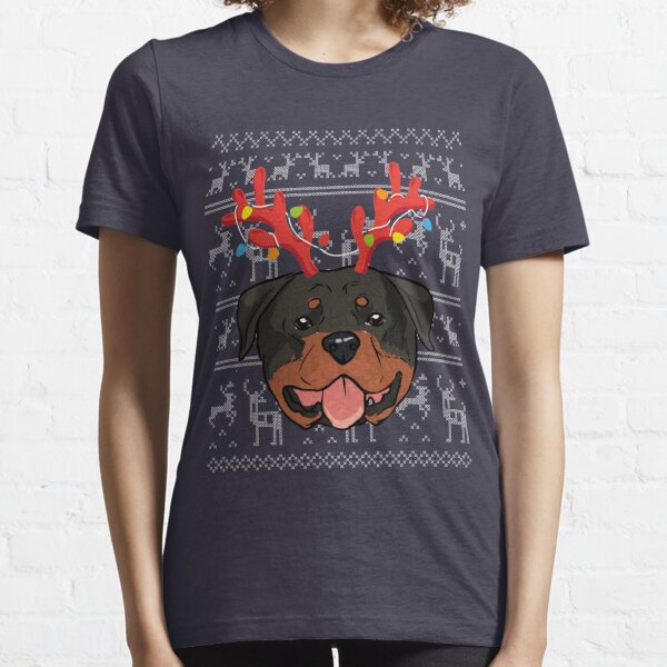 rottweiler christmas shirt