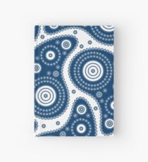 Blaues Paisley-Muster Notizbuch