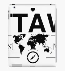 Ottawa Ontario with World Map Coordinates GPS iPad Case/Skin