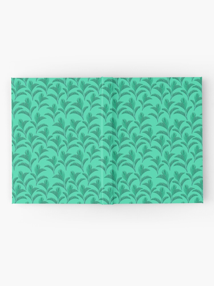 Thumbnail 2 of 3, Journal, Vibrant Tropical Ferns - Turquoise designed and sold by tinytenacious.