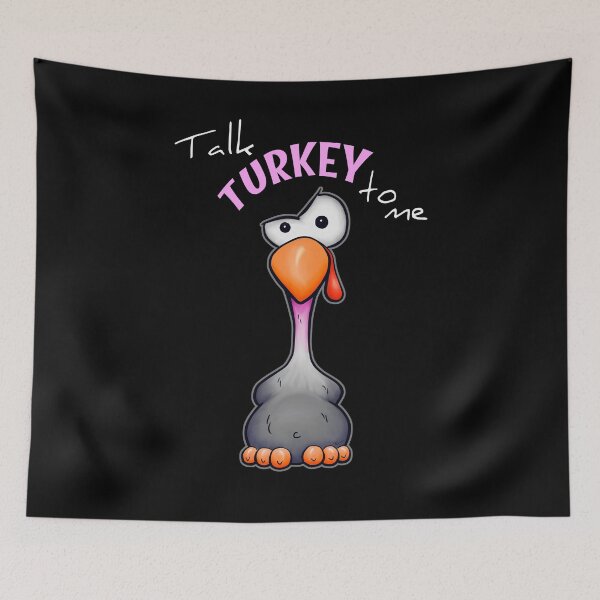 Item preview, Talk Dirty Turkey Thanksgiving Cartoon Bird Pun designed and sold by Skizzenmonster.