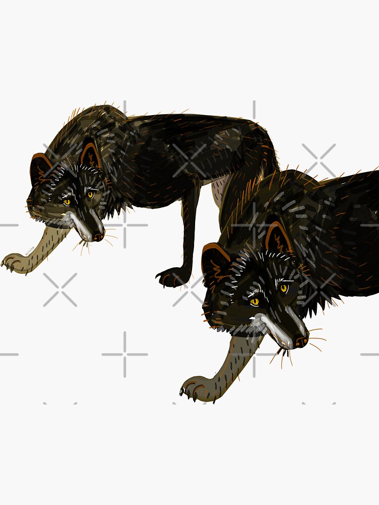 Totem black Buffalo wolf (nubilus) de belettelepink