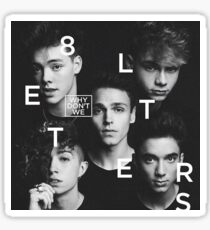 why don't we 8 letters album cover Sticker